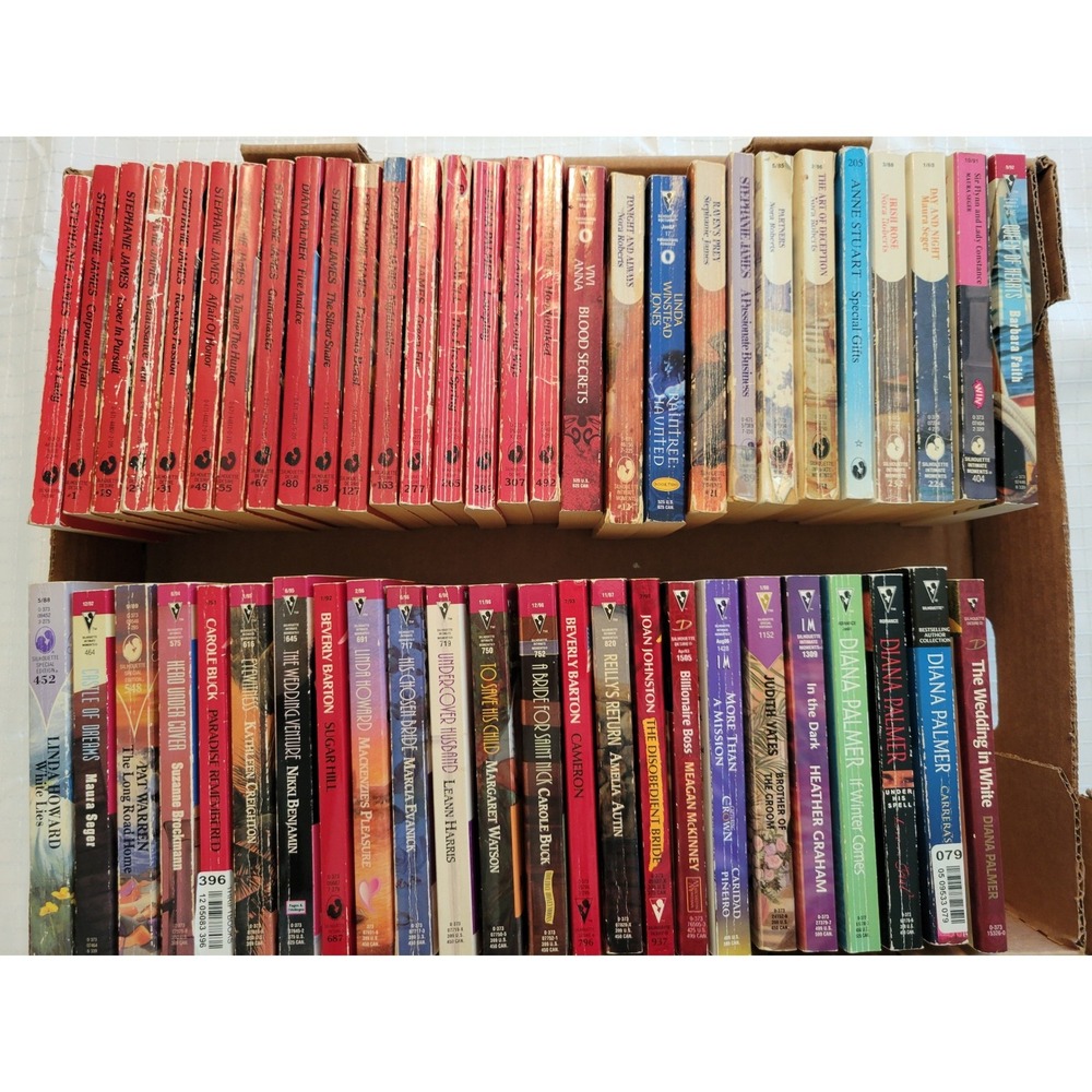 Lot of 53 Silhouette Romance Books Nora Roberts Diana Palmer Stephanie James PB